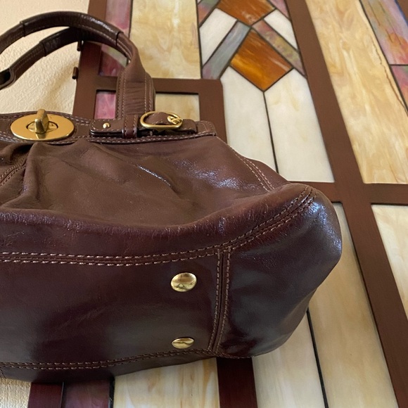 NWOT Coach Brown Leather Handbag - Picture 13 of 16